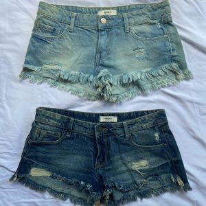 Bundle 2 Pairs of F21 Cut Off Denim Shorts